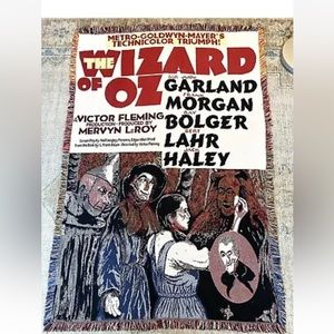 Wizard of Oz Throw/Blanket. Woven. Washable. New never used. 64 x 44